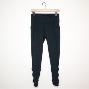 SALE Athleta Black Cross Cross Pocket Leggings